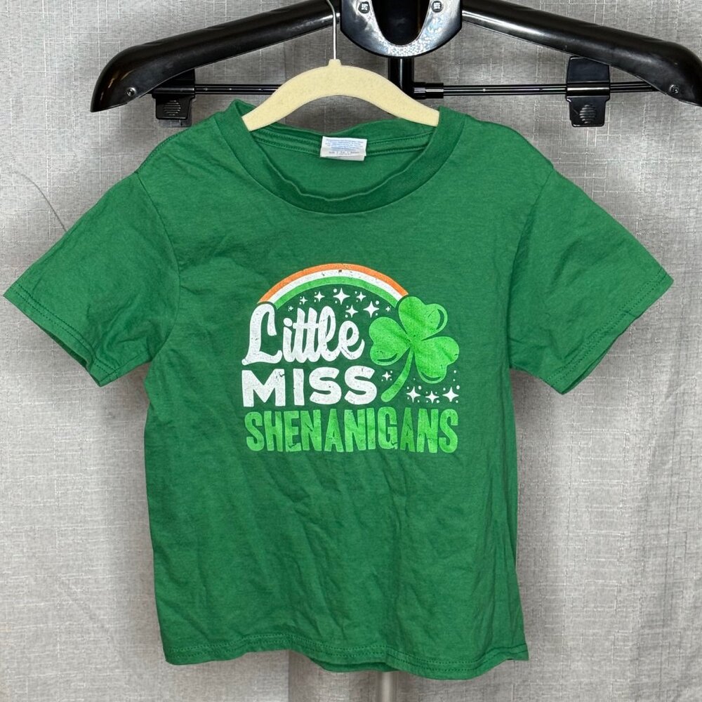 Port & Co - Girls - St. Patricks Day Short Sleeve Shirt - Size XS